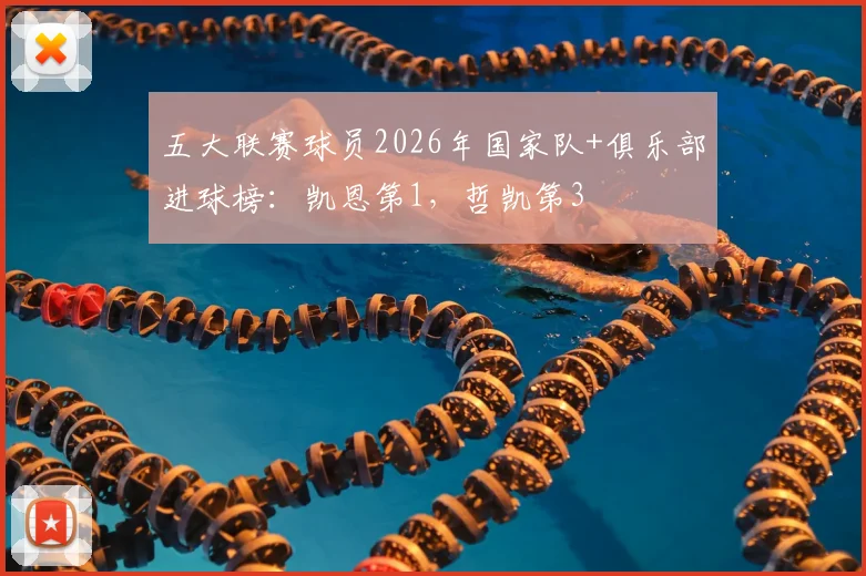 五大联赛球员2026年国家队+俱乐部进球榜：凯恩第1，哲凯第3
